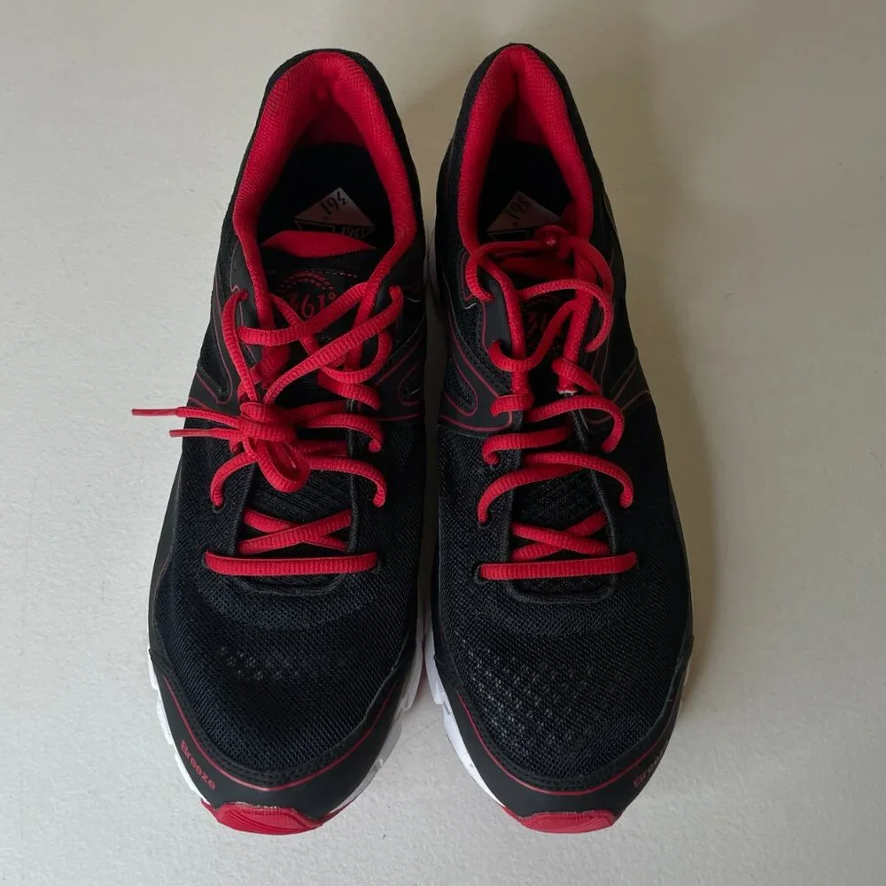 361 Degrees Black Red Breeze Sneakers Mens Size 12